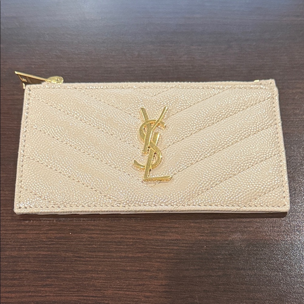 Yves Saint Laurent Zipper Card Case